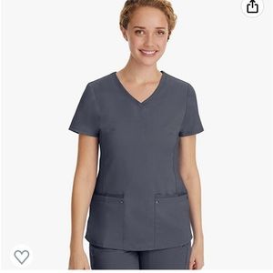 Healing Hands Purple Label plus size scrub set 3XL in pewter